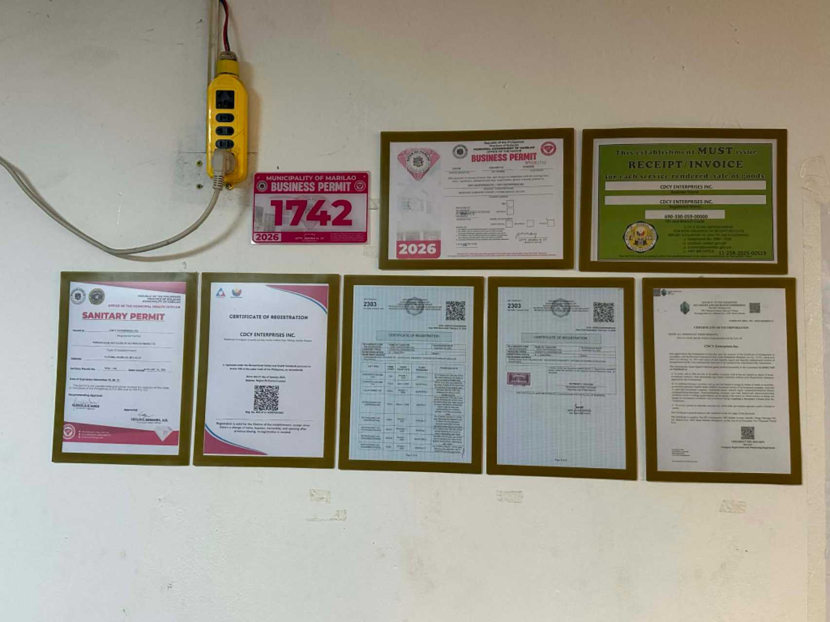 jzStainless Philippine company registration and permit documents